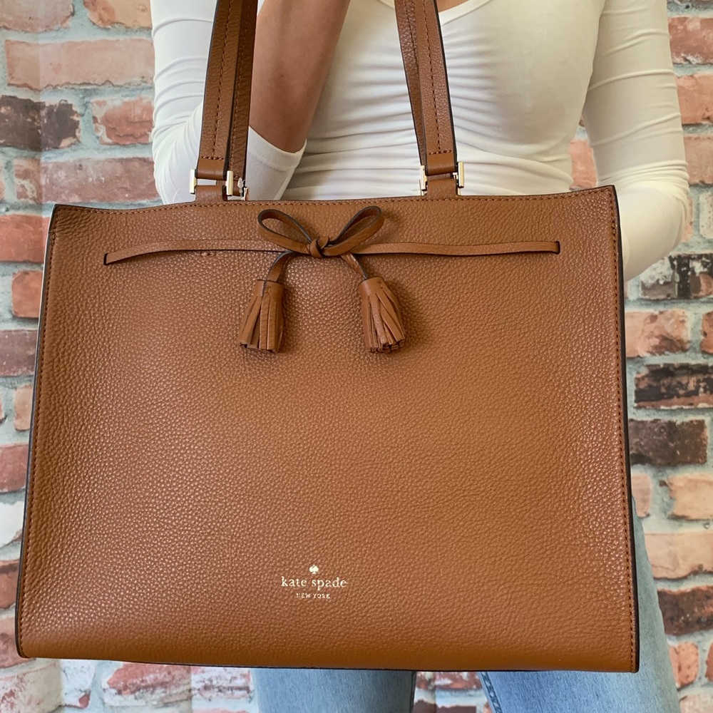 Kate spade LARGE Hayes tote warm ginger handbag - Picture 7 of 8